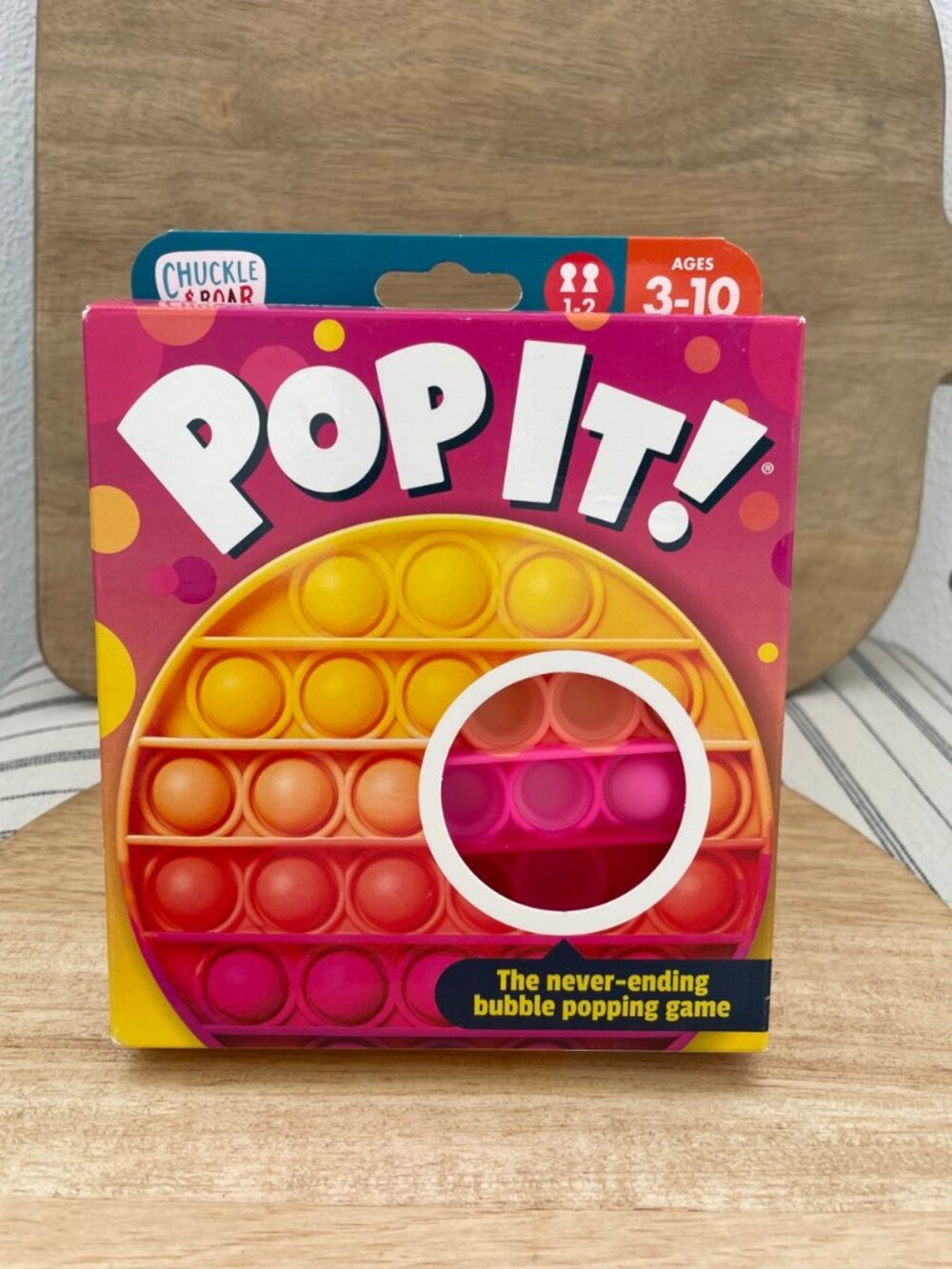 SALE! NWT Chuckle & Roar Pop It Bubble Popping Game Pink Ombre Fidget